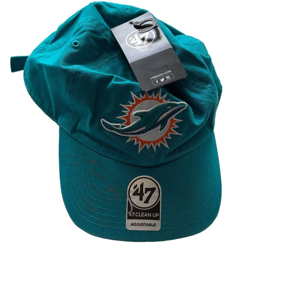 47 Brand Jason Taylor #99 Miami Dolphins Hat NFL Adjustable Autograph/Signed New